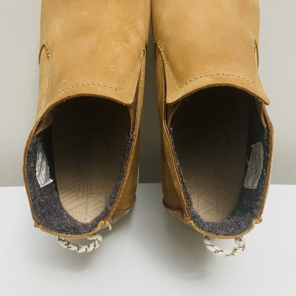 Olukai HAWAI'ILOA MANU HOPE Women's 9 Leather Sneaker Booties 20397-FX18 Brown - Picture 8 of 13